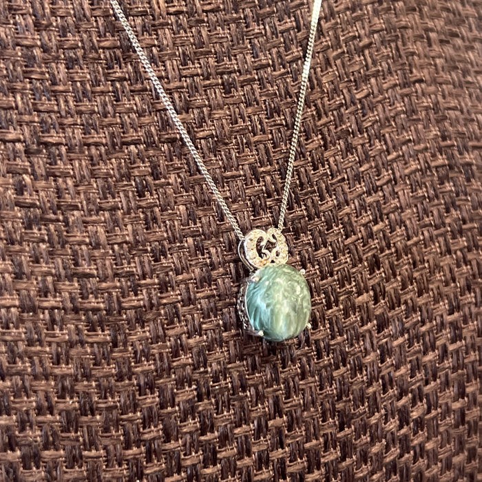Seraphinite Stone Necklace