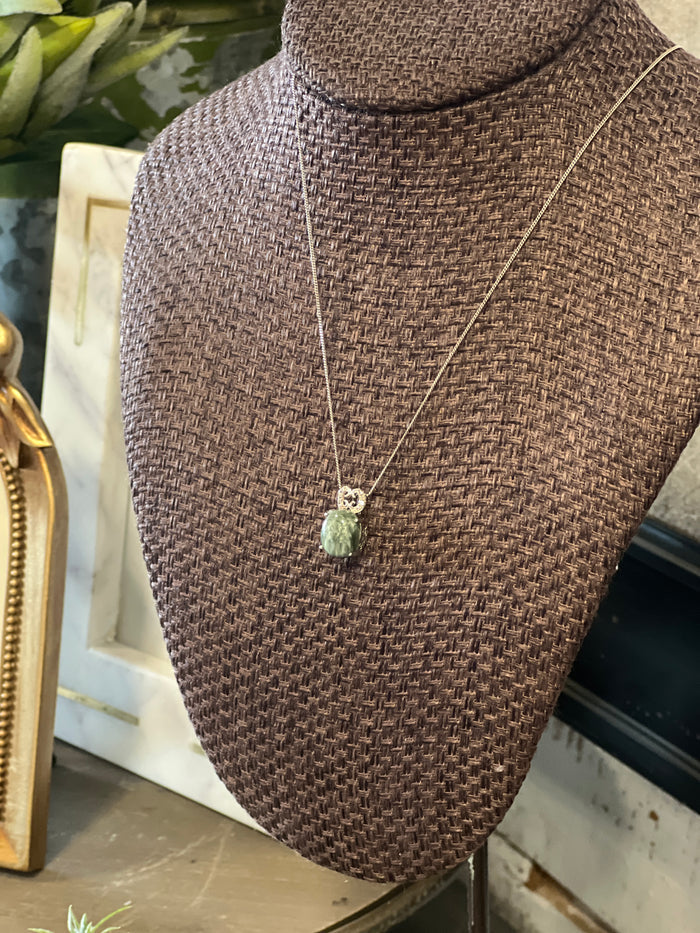 Seraphinite Stone Necklace