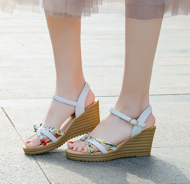 SH414 - Korean Summer Wedge Sandals