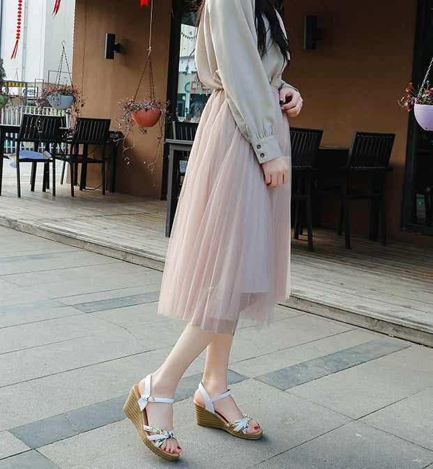 SH414 - Korean Summer Wedge Sandals