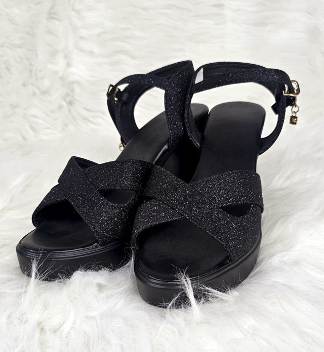SH423 - Elegant Black High Heel Shoes