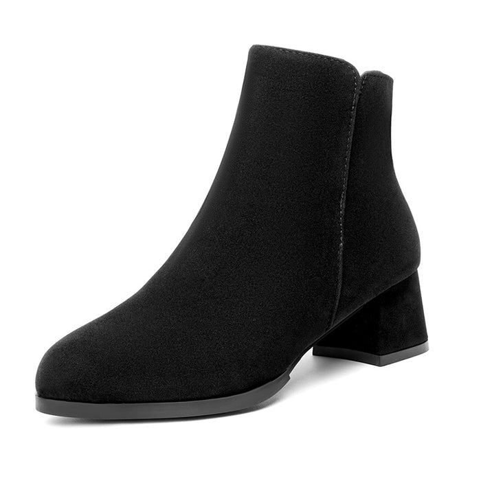 SH429 - Korean Luxe Pointed Suede Boots