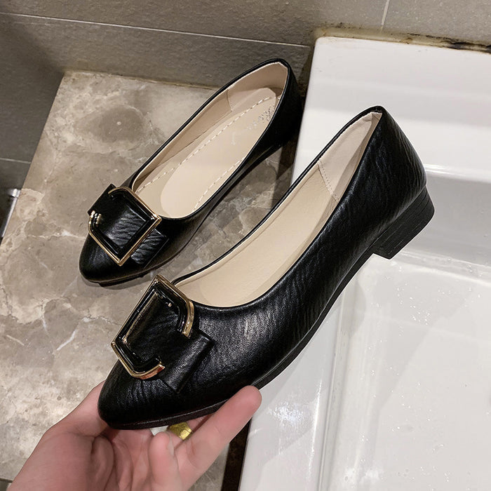 SH448 - Korean Slip On Pointed Toe Shoes