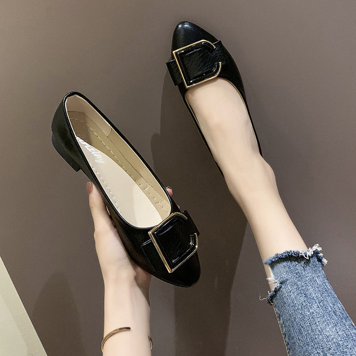 SH448 - Korean Slip On Pointed Toe Shoes