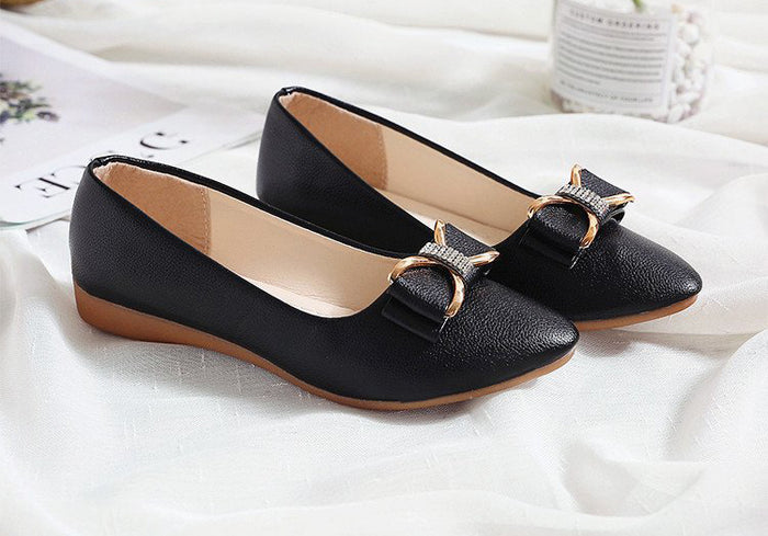 SH453 - Fashion Bow Flat Heel Shoes
