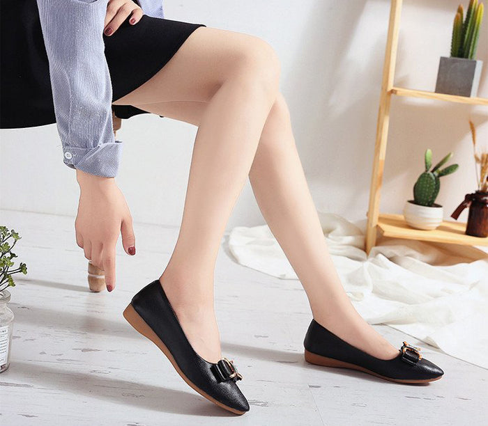 SH453 - Fashion Bow Flat Heel Shoes