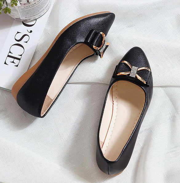 SH453 - Fashion Bow Flat Heel Shoes