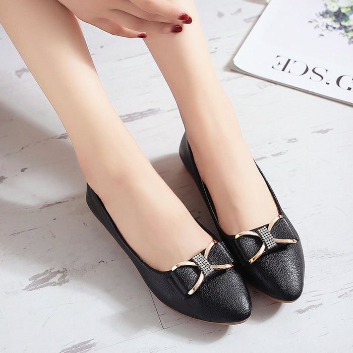 SH453 - Fashion Bow Flat Heel Shoes