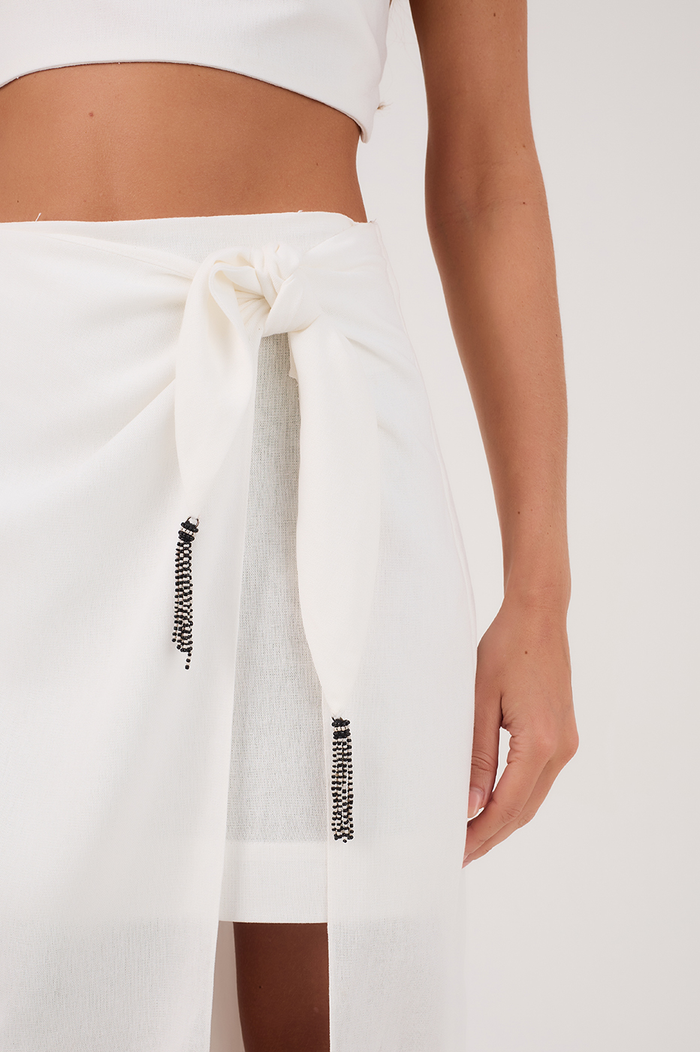 Shell Emb. Midi Skirt_5