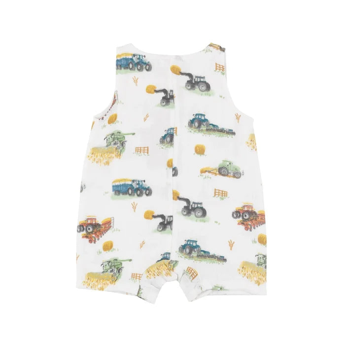 Shortie Romper - Farm Machines | Angel Dear - Jenni Kidz