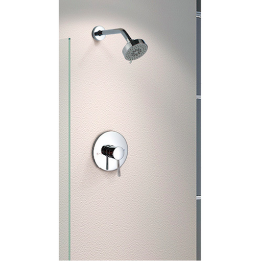 Shower Mixer - Round Series + Wall Mount Shower Rose