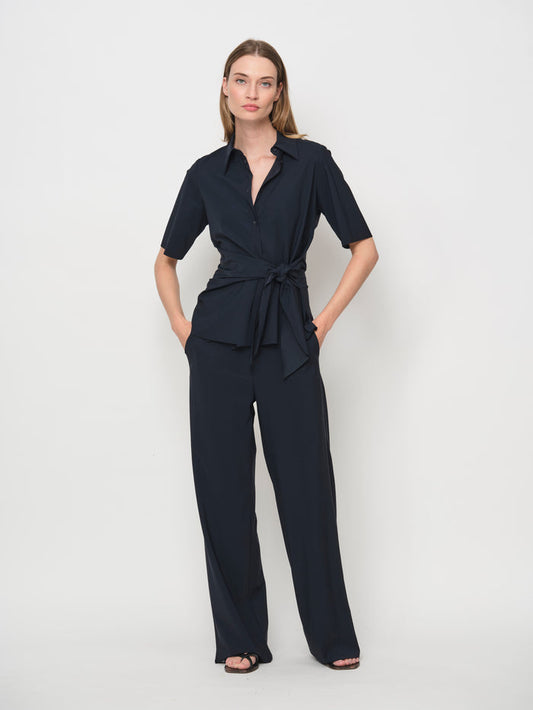 Side Tie Wrap Shirt