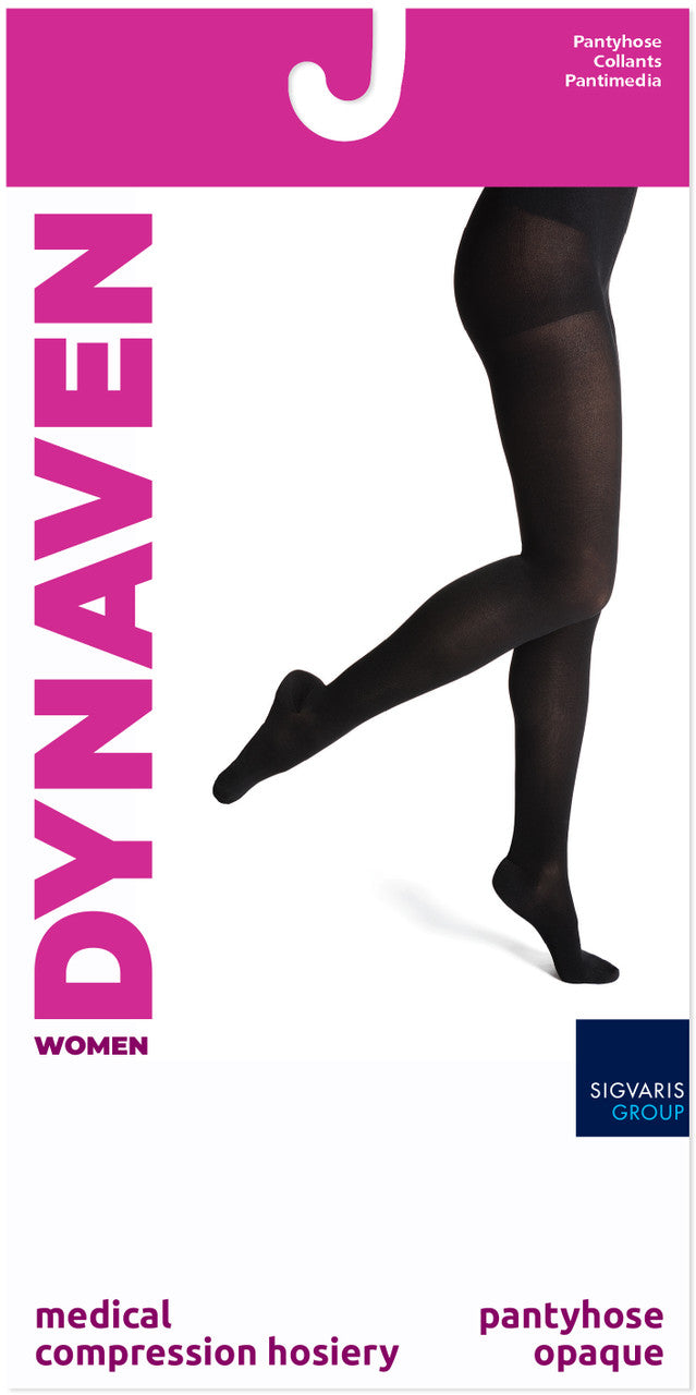 Sigvaris Dynaven Pantyhose, Open Toe 30-40mmHg - Compression Level: Extra Firm 30-40 MmHg - Female - Foot
