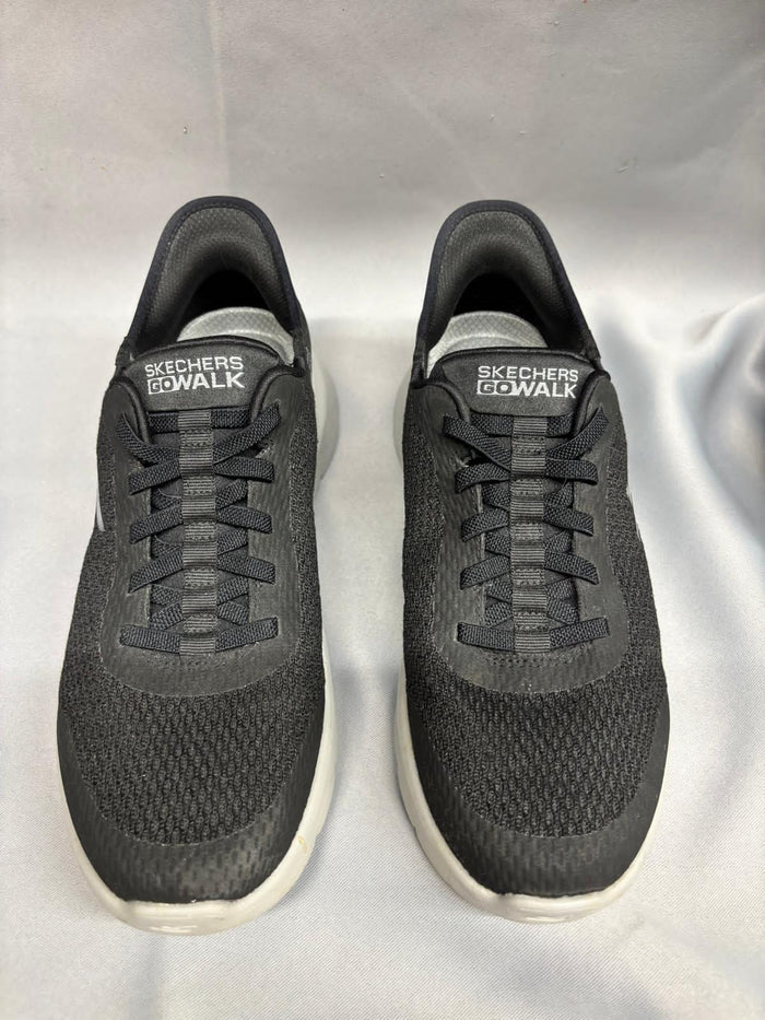 Skechers Slip-Ins Black Trainers UK 7 EU 41 Mesh Go Walk Sneakers