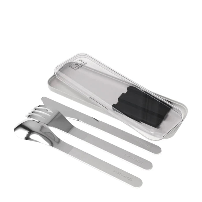 MONBENTO Stainless steel Slim Pocket Cutlery Set - 3pcs in Kuwait - Waha Lifestyle