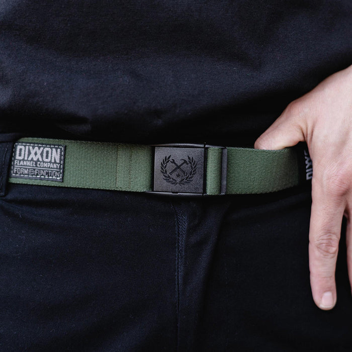 Slim Elastic Stretch Belt - O.D. Green