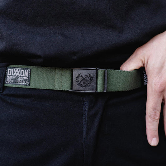 Slim Elastic Stretch Belt - O.D. Green