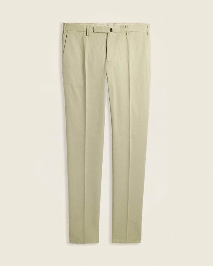 Slim-fit comfort cotton trousers