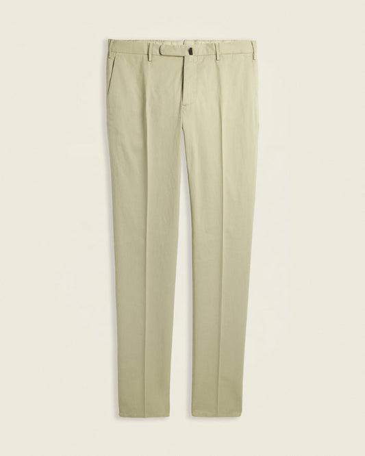 Slim-fit comfort cotton trousers