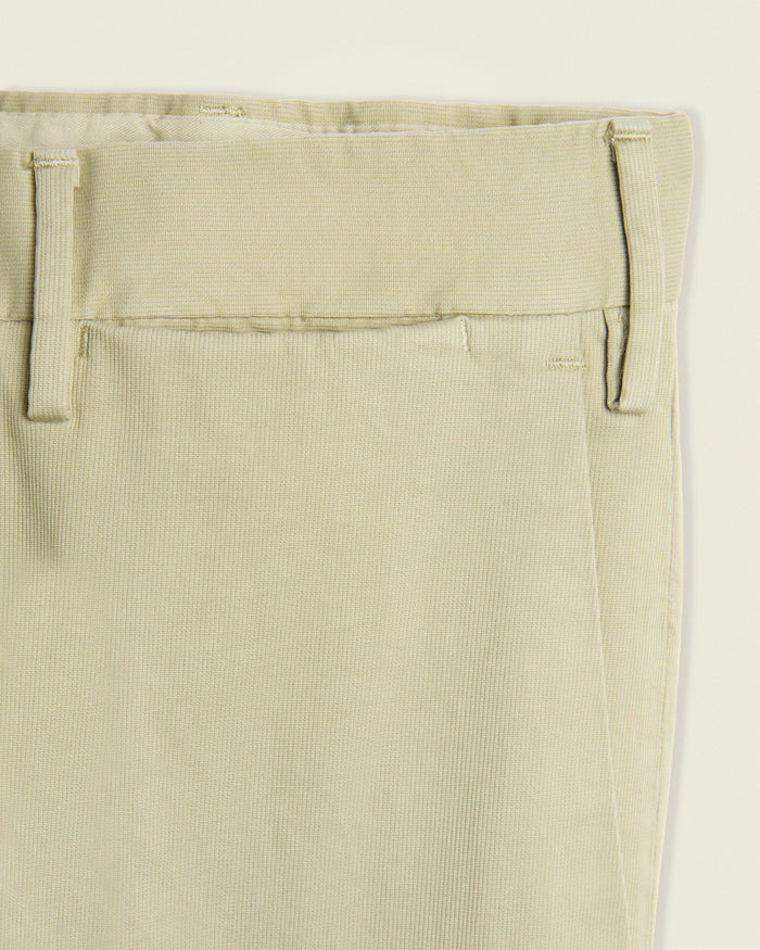 Slim-fit comfort cotton trousers