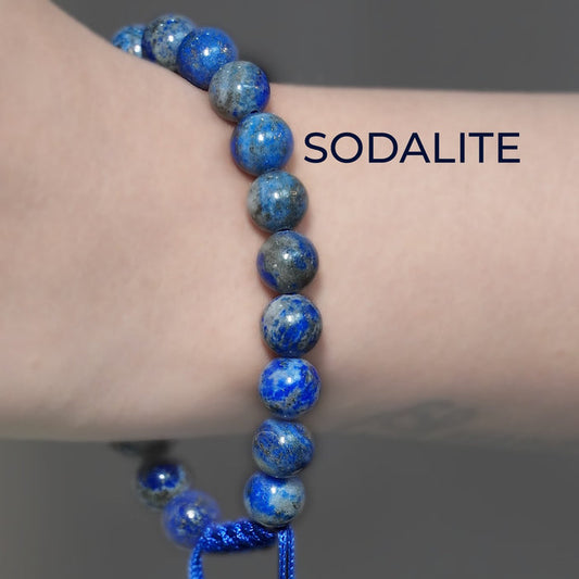 Sodalite Single Dori Bracelet – Intuition, Clarity & Inner Peace