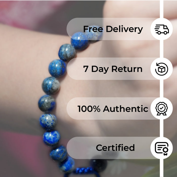 Sodalite Single Dori Bracelet – Intuition, Clarity & Inner Peace