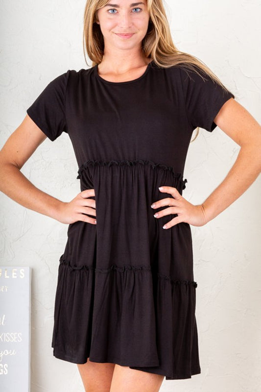 Soft Simplicity Dress in BLACK - REG & PLUS