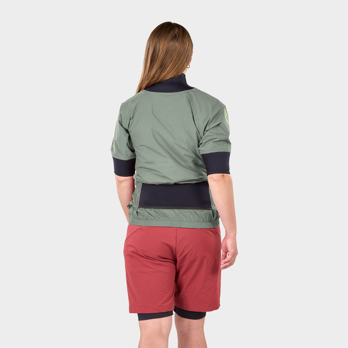 Solstice Women's Semi-Dry Top - Exhaust Lite — Basil (4)