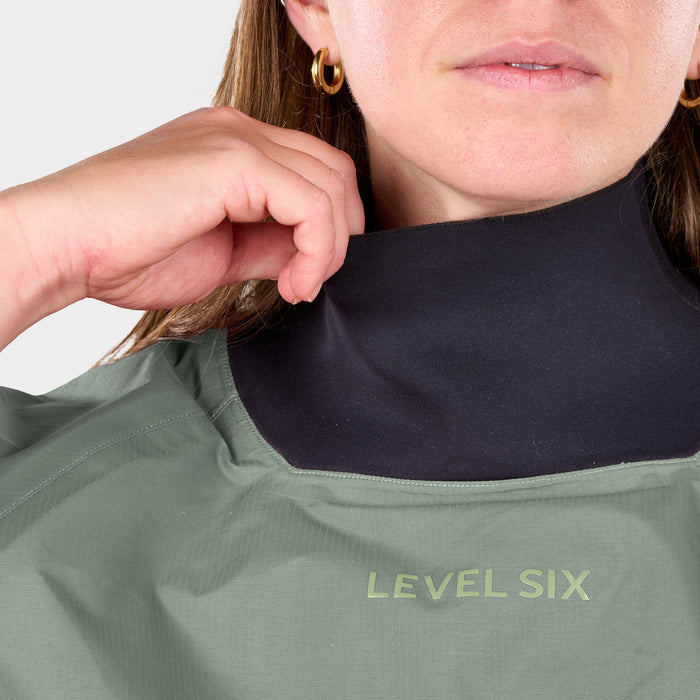 Solstice Women's Semi-Dry Top - Exhaust Lite — Basil (6)