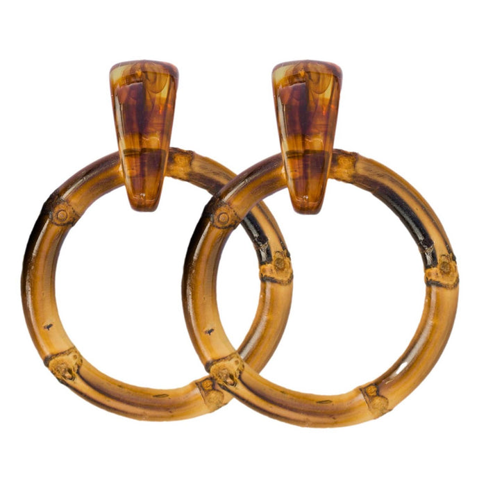 St. Armands Bamboo Statement Drop Earrings