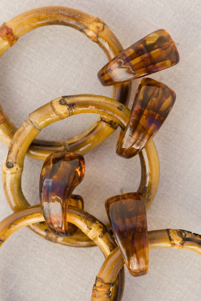 St. Armands Bamboo Statement Drop Earrings