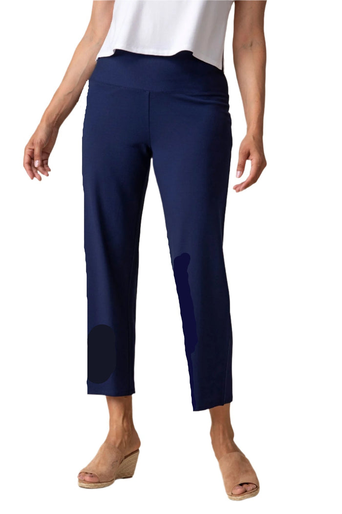 Straight Leg Easy Travel Pant in Navy - 55960-NVY - Size XS