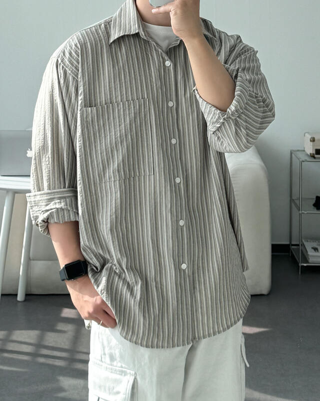 Stripe Over Shirt
