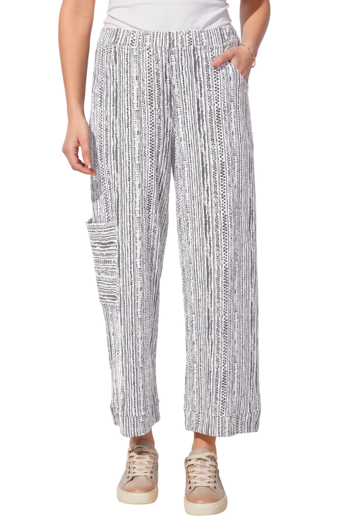 Striped Cotton Pocket Pant - 65127 - Size XXL Only!