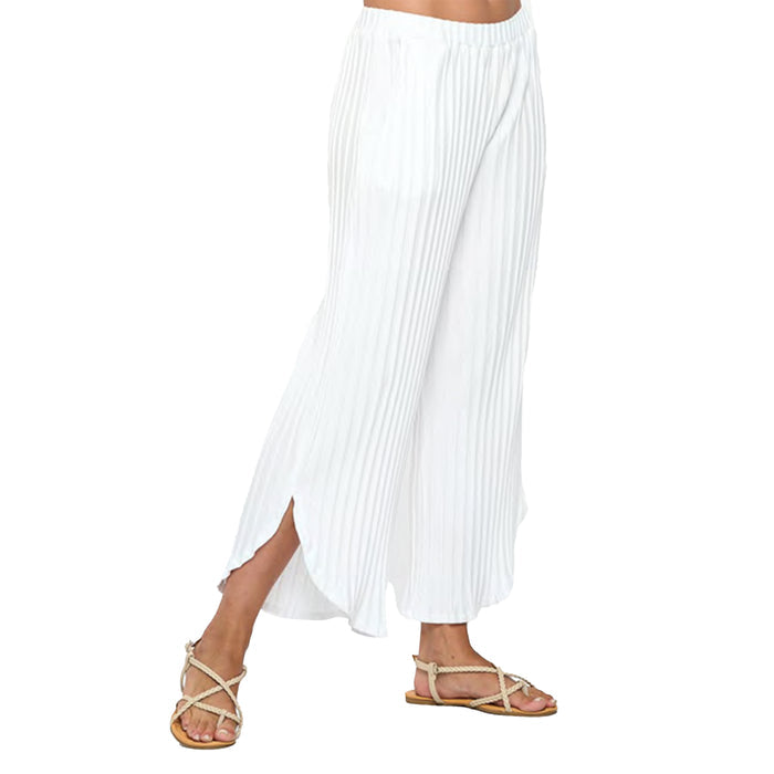 Striped Rib-Knit Tulip Pant - JR104