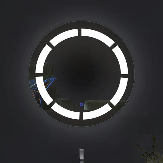 Strips Round Led Bathroom Mirror (3 Lights Integrated)