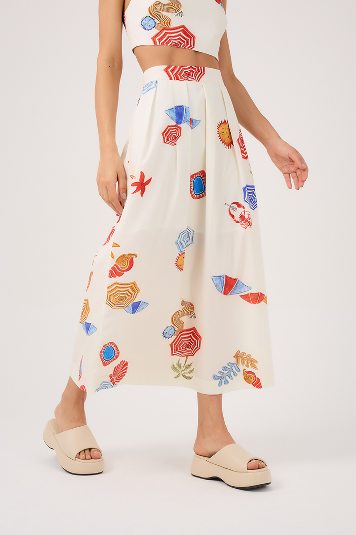 Sun Print Midi Skirt_4