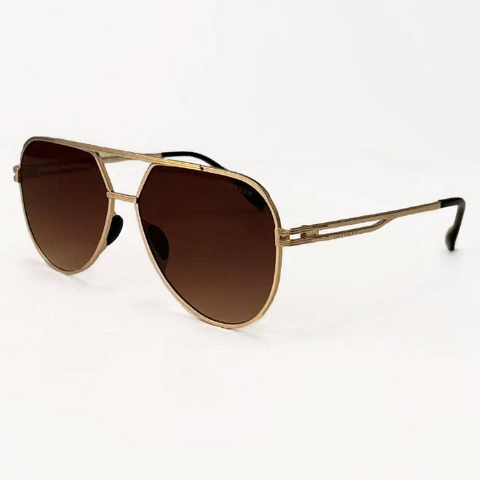 Sunglasses-Untangled X Emily Tangle Free Brown Aviators