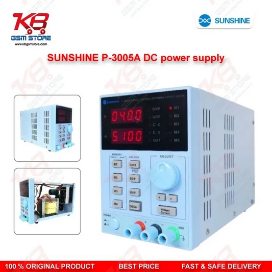 Sunshine P-3005A DC Power Supply 30V 5A Digital Programmable Adjustable for Mobile Repair