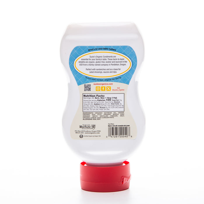 Suzie's Real Organic Mayo 355ml