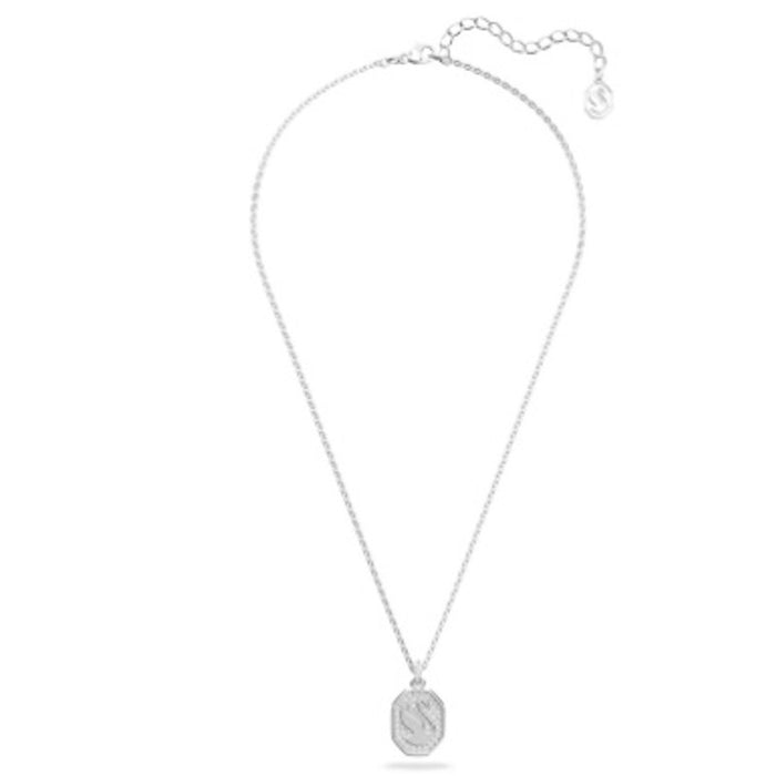 Swarovski Signum Swan Pendant Necklace Long White Rhodium Plated*New in gift box