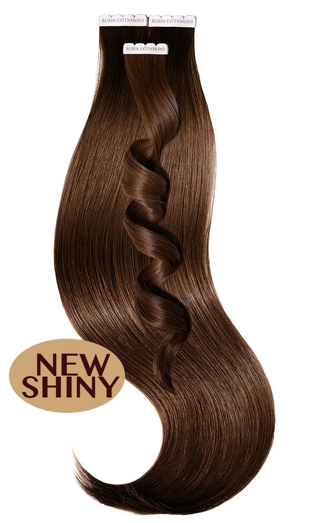 INVISIBLE Chestnut Flash Brown Tape-in Extensions