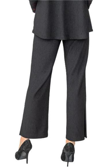 Textured Pant in Black - 6938P