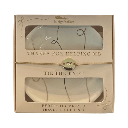 Thanks… Tie the Knot - Bracelet + Dish Set