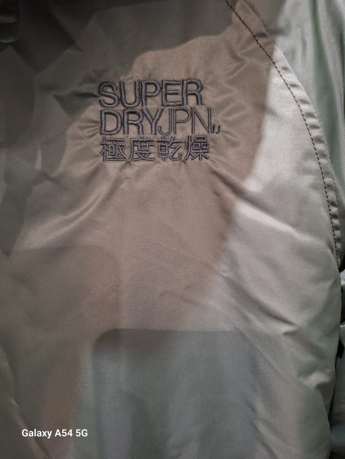 The Superdry (M) FlightJKT Project - Khaki Green Hooded Jacket Size Medium