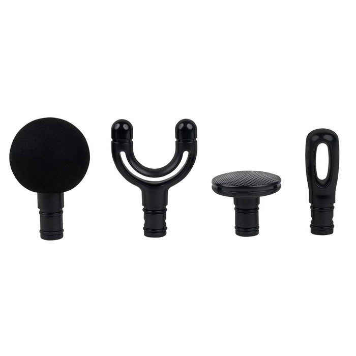 TheraReach percussion electric massager; cordless long-reach massage gun; percussion massager with four interchangeable heads; rechargeable back and shoulder massager; five-speed percussion massage device; ergonomic long-handle electric massager; TheraReach massager with brushless motor; portable percussion massager for home use
