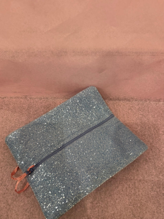 Tiana Fold Over Beaded Clutch - Multiple Colors!