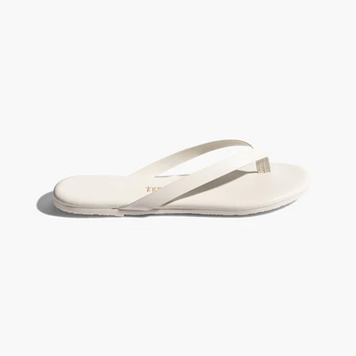 tkees cream boyfriend flip flop
