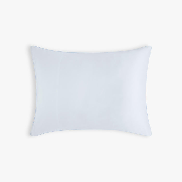 Touch The Sky Standard Pillowcase Set in Blue with solid blue backside