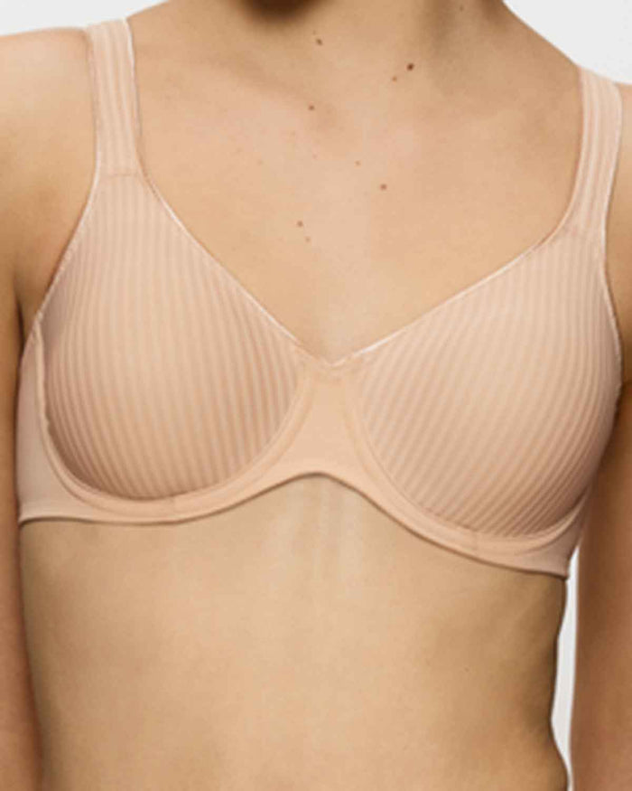 Triumph Modern Underwired Soft Cotton Bra - Beige